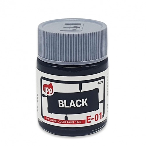 IPP  E-01 에나멜 블랙 유광 18ml