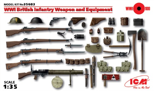 ICM 35683) WWI British Infantry Weapon and Equipment